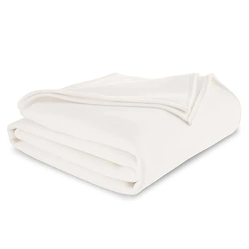 Vellux 1B07030 Original Insulating Core Hotel Style Solid Blanket Machine Washable Soft Cozy Warm Pet Friendly Bed Sofa Blankets, Full Queen, Ivory 4 Vellux 1B07030 Original Insulating Core Hotel Style Solid Blanket Machine Washable Soft Cozy Warm Pet Friendly Bed Sofa Blankets, Full Queen, Ivory - Image 2