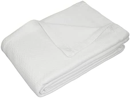 COTTON CRAFT - Soft Cotton Thermal Blanket - King - Herringbone Twill Weave - Luxurious Breathable Skin Friendly Lightweight Throw Blanket Sofa Couch Bed - All Season Travel Camping - Grey Matelassé Leaf- Ivory 17 COTTON CRAFT - Soft Cotton Thermal Blanket - King - Herringbone Twill Weave - Luxurious Breathable Skin Friendly Lightweight Throw Blanket Sofa Couch Bed - All Season Travel Camping - Grey Matelassé Leaf- Ivory - Image 15