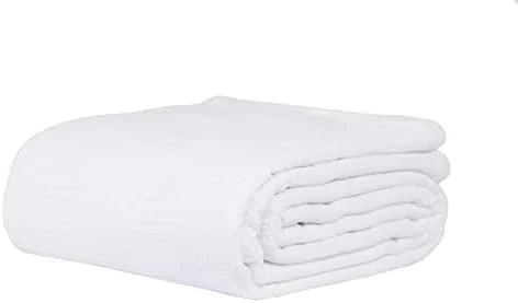 Linteum Textile Supply Linteum Textile Hospital Thermal SNAGLESS Spread Blanket, 100% Cotton (74x100 In, Blue) 9 Linteum Textile Supply Linteum Textile Hospital Thermal SNAGLESS Spread Blanket, 100% Cotton (74x100 In, Blue) - Image 7