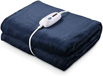CURECURE Heated Electric Blanket Full Size 72" X 84" Oversized Flannel Heated Blanket With 4 Heating Levels & 10 Hours Auto Off, Comfort Warm Blanket For Bed Sofa Home Office Use, Machine Washable Grey 14 CURECURE Heated Electric Blanket Full Size 72" X 84" Oversized Flannel Heated Blanket With 4 Heating Levels & 10 Hours Auto Off, Comfort Warm Blanket For Bed Sofa Home Office Use, Machine Washable Grey - Image 12