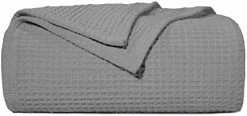 Downluxe 100% Cotton Waffle Blanket Queen Size - Grey 410GSM Soft Lightweight Thermal Queen Blanket For Bed Sofa Couch - Cozy Breathable Bed Blanket With Mesh Bag For All Season(90x90 Inches) Waffle Sandy Beige -Electric Blankets Sales 2022 311tgSZZ2wL. AC 1