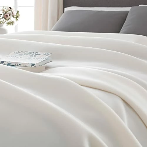 Vellux 1B07030 Original Insulating Core Hotel Style Solid Blanket Machine Washable Soft Cozy Warm Pet Friendly Bed Sofa Blankets, Full Queen, Ivory 7 Vellux 1B07030 Original Insulating Core Hotel Style Solid Blanket Machine Washable Soft Cozy Warm Pet Friendly Bed Sofa Blankets, Full Queen, Ivory - Image 5