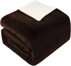 LEISURE TOWN Sherpa Blanket Brown/white 14 LEISURE TOWN Sherpa Blanket Brown/white -Electric Blankets Sales 2022 315SlsRfHCL. AC