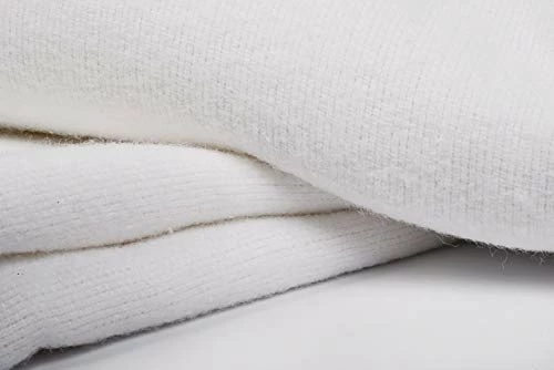 Linteum Textile Supply Linteum Textile Cotton Blended Hospital Patient Bath Blanket, Bed Bath Sheet, Twin Blanket Lightweight Sheet Blankets 70x90 In, 1.75 Lb. White 6 Linteum Textile Supply Linteum Textile Cotton Blended Hospital Patient Bath Blanket, Bed Bath Sheet, Twin Blanket Lightweight Sheet Blankets 70x90 In, 1.75 Lb. White - Image 4