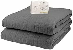 Biddeford Blankets Comfort Knit Blanket, Twin, Slate Grey -Electric Blankets Sales 2022 319r8L3L1OL. AC