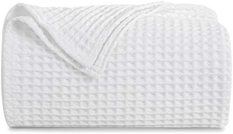 HBlife Premium 100% Cotton Blanket King Size, Soft Lightweight Breathable Waffle Weave Thermal Blanket For Home Decoration, Grey 90 X 106 Inches 12 HBlife Premium 100% Cotton Blanket King Size, Soft Lightweight Breathable Waffle Weave Thermal Blanket For Home Decoration, Grey 90 X 106 Inches - Image 10