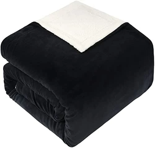 LEISURE TOWN Sherpa Blanket Brown/white 9 LEISURE TOWN Sherpa Blanket Brown/white - Image 7