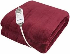APPOLYN Electric Throw Heated Blanket 50” X 60'', 10 Heating Levels & 1-12 Hours Auto-Off, ETL Certified, Machine Washable, Grey -Electric Blankets Sales 2022 31EEa2Afi2L. AC