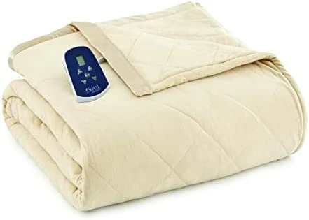 Thermee Micro Flannel Twin-Size Electric Heated Blanket, Machine Wash & Dry, Timer & Safety Shutoff, 85Lx66W, Ultramarine Plaid 15 Thermee Micro Flannel Twin-Size Electric Heated Blanket, Machine Wash & Dry, Timer & Safety Shutoff, 85Lx66W, Ultramarine Plaid - Image 13