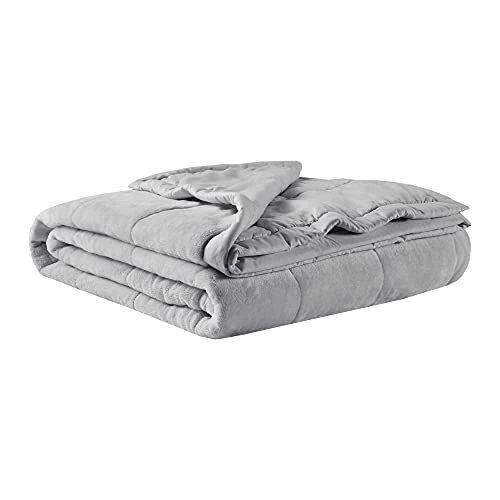 Madison Park Coleman Cozy Reversible Blanket, Luxury Plush All Season Down Alternative Cover For Bed, Couch And Sofa, King(108"x90"), Grey 4 Madison Park Coleman Cozy Reversible Blanket, Luxury Plush All Season Down Alternative Cover For Bed, Couch And Sofa, King(108"x90"), Grey - Image 2