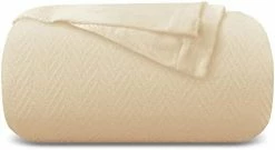 Comfortica Classics 100% Organic Cotton Super-Soft And Breathable Bed/Throw Blanket Herringbone Design - Twin, Sage Green -Electric Blankets Sales 2022 31ML9qDQa3L. AC