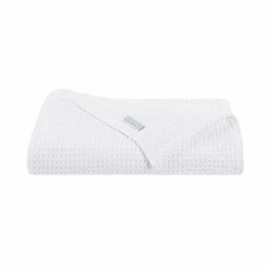 Aston & Arden Luxury Waffle Weave Ringspun Cotton Blanket (King 108x90), 5-Star Hotel Quality, Heavyweight 450 GSM, Soft On Skin, Breathable, All Season Blanket