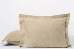 100% Cotton Standard Size Decorative Pillow Shams, Set Of 2 Ultra Soft Premium Pillow Covers/Cases For All Weathers, White Color, Jacquard Matelasse Weave - By Threadmill Aster Beige -Electric Blankets Sales 2022 31UtxUJZuJL. AC