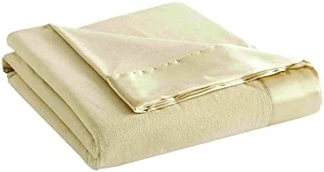 Thermee Micro Flannel King-Size All Seasons Lightweight Sheet Blanket, Machine Wash & Dry, No Pilling, 101Lx90W, Sand 15 Thermee Micro Flannel King-Size All Seasons Lightweight Sheet Blanket, Machine Wash & Dry, No Pilling, 101Lx90W, Sand - Image 13