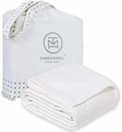 100% Cotton Standard Size Decorative Pillow Shams, Set Of 2 Ultra Soft Premium Pillow Covers/Cases For All Weathers, White Color, Jacquard Matelasse Weave - By Threadmill Aster Beige -Electric Blankets Sales 2022 31VtPJZ553L. AC