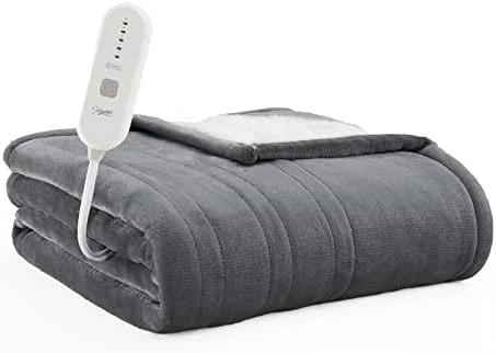 Homemate Heated Blanket Electric Throw - 50"x60" Heating Blanket Throw 4 Hours Auto-Off 5 Heat Levels Heat Blanket Over-Heat Protection Flannel Sherpa Heater Blanket Electric ETL Certification Beige 10 Homemate Heated Blanket Electric Throw - 50"x60" Heating Blanket Throw 4 Hours Auto-Off 5 Heat Levels Heat Blanket Over-Heat Protection Flannel Sherpa Heater Blanket Electric ETL Certification Beige - Image 8