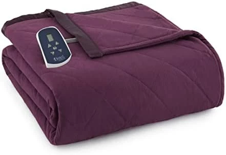 Thermee Micro Flannel Twin-Size Electric Heated Blanket, Machine Wash & Dry, Timer & Safety Shutoff, 85Lx66W, Ultramarine Plaid 11 Thermee Micro Flannel Twin-Size Electric Heated Blanket, Machine Wash & Dry, Timer & Safety Shutoff, 85Lx66W, Ultramarine Plaid - Image 9