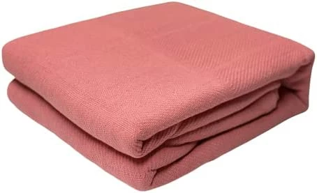 Homelux 100% Cotton Thermal Hospital/Home Twin Size Blanket - Raspberry Color 5 Homelux 100% Cotton Thermal Hospital/Home Twin Size Blanket - Raspberry Color - Image 3