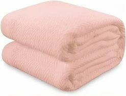 THREAD SPREAD Knitted Geometric Herringbone Pattern Handwoven Blanket 100% Long Staple Cotton - Soft & Cozy Thermal All Season Throw For Bed Couch Chair Outdoors (Full/Queen, Light Blue) -Electric Blankets Sales 2022 31bvtv0izQL. AC