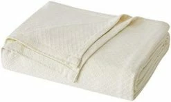 Charisma Deluxe Woven Cotton Blanket, King, Ivory -Electric Blankets Sales 2022 31fLd AzEL. AC 1