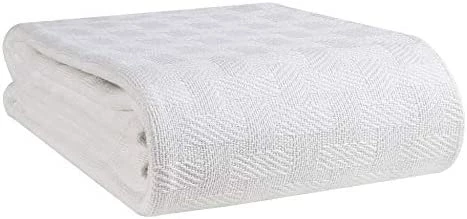 Glamburg 100% Cotton Bed Blanket, Breathable Bed Blanket Queen Size, Cotton Thermal Blankets Full - Queen Size, Perfect For Layering Any Bed For All Season - Charcoal Grey 11 Glamburg 100% Cotton Bed Blanket, Breathable Bed Blanket Queen Size, Cotton Thermal Blankets Full - Queen Size, Perfect For Layering Any Bed For All Season - Charcoal Grey - Image 9