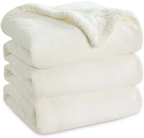 Bedsure Sherpa Fleece Bed Blankets Queen Size - Navy Blue Thick Fuzzy Warm Soft Large Queen Blanket For Bed, 90x90 Inches 10 Bedsure Sherpa Fleece Bed Blankets Queen Size - Navy Blue Thick Fuzzy Warm Soft Large Queen Blanket For Bed, 90x90 Inches - Image 8