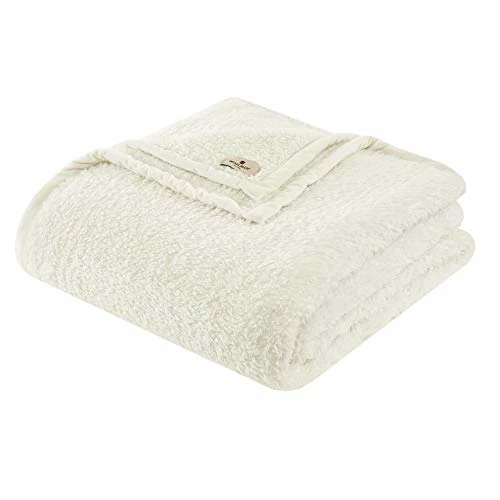Woolrich Burlington Luxury Berber Blanket Ivory 90*90 Full/Queen Size Premium Soft Cozy Soft Berber For Bed, Coach Or Sofa 3 Woolrich Burlington Luxury Berber Blanket Ivory 90*90 Full/Queen Size Premium Soft Cozy Soft Berber For Bed, Coach Or Sofa