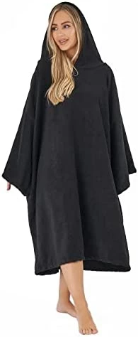 Brentfords Towel Poncho Adult Hooded Large Bath Swimming Surf Beach Absorbent Microfibre Changing Robe For Women Girls Quick Dry, Blush Pink 9 Brentfords Towel Poncho Adult Hooded Large Bath Swimming Surf Beach Absorbent Microfibre Changing Robe For Women Girls Quick Dry, Blush Pink - Image 7