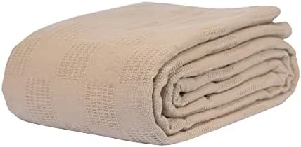 Linteum Textile Supply Linteum Textile Hospital Thermal SNAGLESS Spread Blanket, 100% Cotton (74x100 In, Blue) 8 Linteum Textile Supply Linteum Textile Hospital Thermal SNAGLESS Spread Blanket, 100% Cotton (74x100 In, Blue) - Image 6