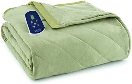 Thermee Micro Flannel Twin-Size Electric Heated Blanket, Machine Wash & Dry, Timer & Safety Shutoff, 85Lx66W, Ultramarine Plaid 17 Thermee Micro Flannel Twin-Size Electric Heated Blanket, Machine Wash & Dry, Timer & Safety Shutoff, 85Lx66W, Ultramarine Plaid - Image 15