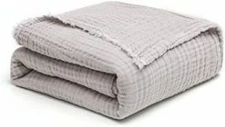 Mary Hatch Pink Muslin Blanket Lightweight Cotton Throw Blanket For Adult Girls Baby 4 Layers Soft Breathable Gauze Blanket For Couch Bed All Season Use,Dusty Pink 50" Wx60 L -Electric Blankets Sales 2022 31vZ88UIwfL. AC