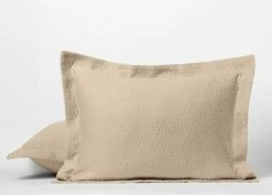 100% Cotton Standard Size Decorative Pillow Shams, Set Of 2 Ultra Soft Premium Pillow Covers/Cases For All Weathers, White Color, Jacquard Matelasse Weave - By Threadmill Aster Beige -Electric Blankets Sales 2022 31vogS lPpL. AC