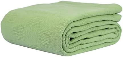 Linteum Textile Supply Linteum Textile Hospital Thermal SNAGLESS Spread Blanket, 100% Cotton (74x100 In, Blue) 7 Linteum Textile Supply Linteum Textile Hospital Thermal SNAGLESS Spread Blanket, 100% Cotton (74x100 In, Blue) - Image 5