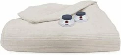 Perfect Fit Ultra Soft Plush Electric Heated Warming Blanket With Safe & Warm Low-Voltage Technology, Queen, Natural -Electric Blankets Sales 2022 31zzULih0gL. AC 1