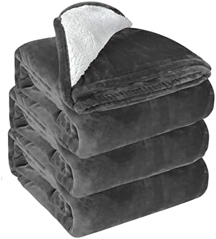 Casa Platino Sherpa Fleece Bed Blankets Queen Size - Navy Blue Thick Fuzzy Warm Soft Large Queen Blanket For Bed, 90x90 Inches 16 Casa Platino Sherpa Fleece Bed Blankets Queen Size - Navy Blue Thick Fuzzy Warm Soft Large Queen Blanket For Bed, 90x90 Inches - Image 14