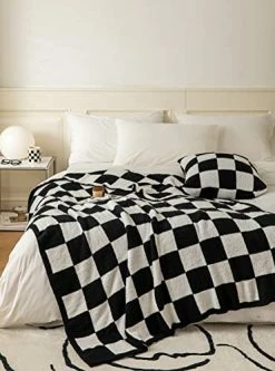 REPRECONF Ultra Soft Cozy Buffalo Checkerboard Grid Fluffy Microfiber Knitted Bed Blanket Super Soft Cozy Lightweight Fleece Checkered Bed Blanket For Sofa Couch Bed Travel Cream Twin Size 60"X80" -Electric Blankets Sales 2022 41 NaBnY2UL. AC 1