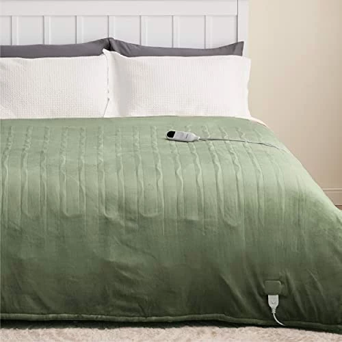 Bedsure Heated Electric Blanket Twin - Soft Heated Blanket, 6 Heat Settings Heating Blanket With 10 Time Settings, 8hrs Timer Auto Shut Off (62×84 Inches, Grey) 17 Bedsure Heated Electric Blanket Twin - Soft Heated Blanket, 6 Heat Settings Heating Blanket With 10 Time Settings, 8hrs Timer Auto Shut Off (62×84 Inches, Grey) - Image 15