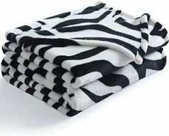 NANPIPER Couch Blankets Flannel Blanket Ultra-Soft Plush Warm Fleece Microfiber Zebra Print Twin Size 50"x 65" Orange -Electric Blankets Sales 2022 41 eK9OUCcL. AC
