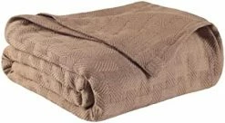 SUPERIOR King Blanket 100% Cotton, For All Season,Basket Weave Design, Light Blue -Electric Blankets Sales 2022 4107vX0rmL. AC