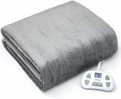 HNABAIC Heated Electric Blanket Queen Size, Flannel Fleece 1-10 Hours Auto-Off 10 Heating Levels (Gray, Queen Size 84" X 90" Dual Conntroller) Grey 14 HNABAIC Heated Electric Blanket Queen Size, Flannel Fleece 1-10 Hours Auto-Off 10 Heating Levels (Gray, Queen Size 84" X 90" Dual Conntroller) Grey -Electric Blankets Sales 2022 411l9GbPyNL. AC
