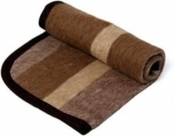 Alpaca Warehouse Alpaca Sheep Wool Blanket King/Full-Queen/Twin Size Thick Heavyweight Comfortably Warm - Great For Outdoor Use - Striped Design (Beige/Brown/Gray, Full/Queen) -Electric Blankets Sales 2022 4126QIKKpxL. AC