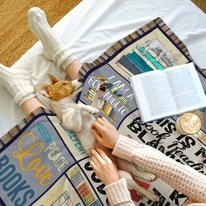 POQUSH Book Lovers Gifts Blanket 80"x60",Gifts For Book Lovers Women, Women Reading Gifts For Book Lovers,Book Reader Gifts,Book Club /Bookworm Gifts For Reading Lover Bookish,Literary Gifts Ideas 7 POQUSH Book Lovers Gifts Blanket 80"x60",Gifts For Book Lovers Women, Women Reading Gifts For Book Lovers,Book Reader Gifts,Book Club /Bookworm Gifts For Reading Lover Bookish,Literary Gifts Ideas - Image 5
