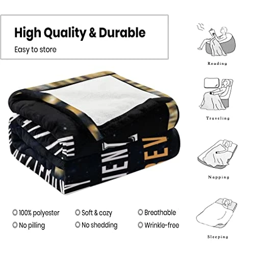 JERHTUO Blanket To My Son From Mom Letter Printed Blanket Letter Quilts Positive Encourage Birthday Christmas Thanksgiving Gifts Fits Flannel BlanketCouch Sofa Bedroom 50"x60" To My Dad,daghter 5 JERHTUO Blanket To My Son From Mom Letter Printed Blanket Letter Quilts Positive Encourage Birthday Christmas Thanksgiving Gifts Fits Flannel BlanketCouch Sofa Bedroom 50"x60" To My Dad,daghter - Image 3