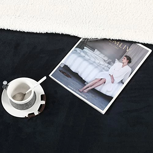 LEISURE TOWN Sherpa Blanket Brown/white 6 LEISURE TOWN Sherpa Blanket Brown/white - Image 4