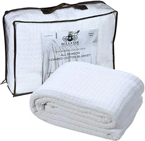 100% Soft Premium Combed Cotton Thermal Blanket– Queen Blankets– Soft Cozy Warm Cotton Blanket– Bed Throw Blanket– Queen Bed Blankets– All Season Cotton Blanket– Grey Queen Cotton Blankets-By HILLFAIR 11 100% Soft Premium Combed Cotton Thermal Blanket– Queen Blankets– Soft Cozy Warm Cotton Blanket– Bed Throw Blanket– Queen Bed Blankets– All Season Cotton Blanket– Grey Queen Cotton Blankets-By HILLFAIR - Image 9