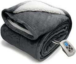 Marquess Electric Blanket Micro Plush Sherpa And Reversible Flannel Washable Comfortable With 10 Heat Settings/ Safety 10 Hours Auto-Off Controller Twin Size Bed Blanket (62 X 84'' Navy Blue) 17 Marquess Electric Blanket Micro Plush Sherpa And Reversible Flannel Washable Comfortable With 10 Heat Settings/ Safety 10 Hours Auto-Off Controller Twin Size Bed Blanket (62 X 84'' Navy Blue) -Electric Blankets Sales 2022 414aCIYWavL. AC