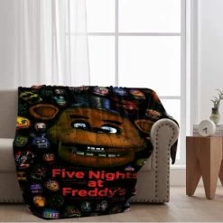 WOMFUI FNAF Bear Blanket Freddy Blanket FNAF Blanket For Bedding Sofa And Travel 40"X50" Fanf01 -Electric Blankets Sales 2022 414qdHIzQuL. AC