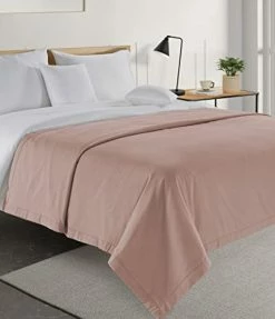 LANE LINEN 100% Cotton Blanket, Cooling Blankets, Summer Blankets King Size, 3-Layer Bed Blankets, Lightweight Blanket, King Size Throw Blanket, Soft Blanket, King Size Blankets, 104x90 Inch - Linen -Electric Blankets Sales 2022 414xyhBtiWL. AC