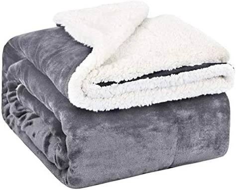 EMME Sherpa Fleece Throw Blanket Reversible Warm Cozy Microfiber Soft Plush Throw Blanket, Fuzzy Blanket Ultra Luxurious Plush Blanket For Bed Couch Sofa Outdoor Travel (Pink, 50"x60") 2 Layer Pink & White 14 EMME Sherpa Fleece Throw Blanket Reversible Warm Cozy Microfiber Soft Plush Throw Blanket, Fuzzy Blanket Ultra Luxurious Plush Blanket For Bed Couch Sofa Outdoor Travel (Pink, 50"x60") 2 Layer Pink & White - Image 12