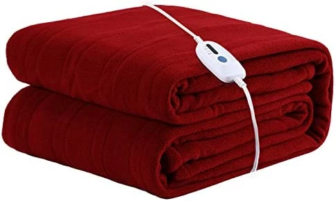McJaw Electric Heated Blanket Full Size 72"x84" Large Fleece Warm Bedding Blanket For Whole Body 4 Heating Levels And 10 Hours Auto-Off Overheating Protection - Red 8 McJaw Electric Heated Blanket Full Size 72"x84" Large Fleece Warm Bedding Blanket For Whole Body 4 Heating Levels And 10 Hours Auto-Off Overheating Protection - Red - Image 6